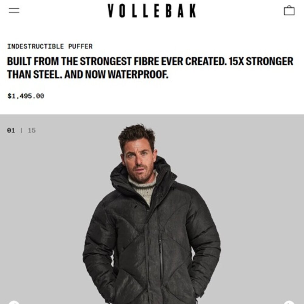 VOLLEBAK Indestructible Puffer Jacket